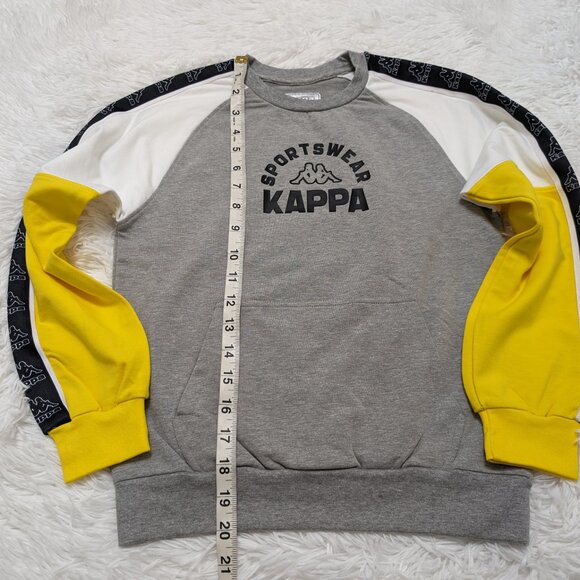 Kappa Unisex Crew Neck Gray Pullover Loopknit with logo Sweatshirt for 8Yrs NWOT - Picture 6 of 8
